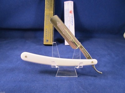 Dovo 5/8 White Solingen Germany Straight Razor With Blade Etch Mint -101587