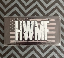 Axe  Sledge HWMF Flag America License Plate Gym Workout Gear Supplement Vanity