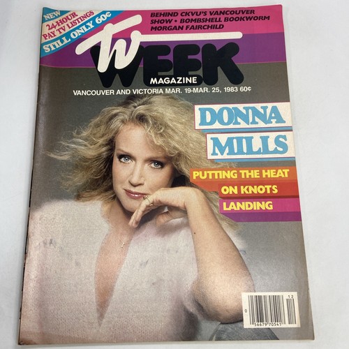 TV Week Magazine Vancouver BC 1925 march 1983 Donna Mills eBay