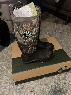 MUCK BOOT COMPANY Mens Fieldblazer Classic Fleece Brown/Realtree Edge Boot  Sz 14