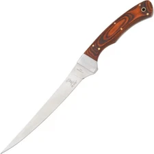Elk Ridge Kitchen Knife 6.88" 440 Steel Fillet Full Tang Blade Laminated Wood