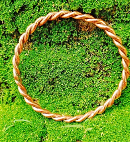 Copper Cubit Ring, Energy Balance Energy Hidden Tensor Ring, Pure Copper Bangle - Picture 2 of 8