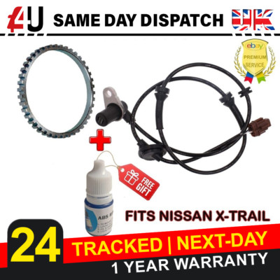 ABS SPEED SENSOR & ABS RING FOR NISSAN X-TRAIL T30 2.0 2.2 2.5 FRONT LEFT 00-13