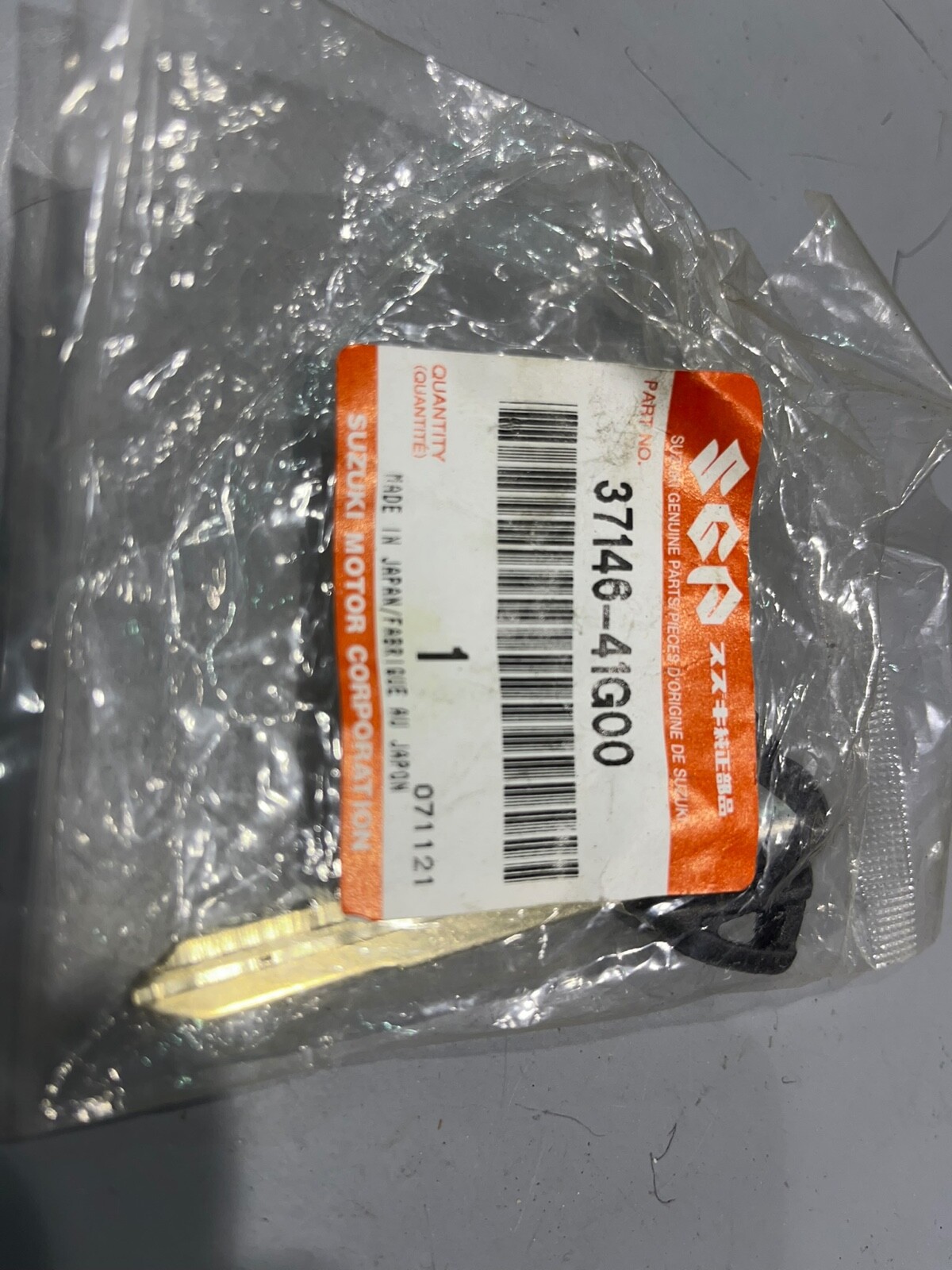 OEM GENUINE SUZUKI GSXR600 GSXR750 GSXR1000 IGNITION BLANK KEY 37146 ...