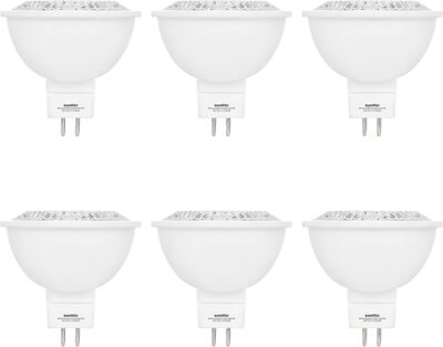 6-Pack MR16/LED/7W/12V/FL35/D/E/27K Sunlite 7 Watt MR16 Lamp 2700K Warm White