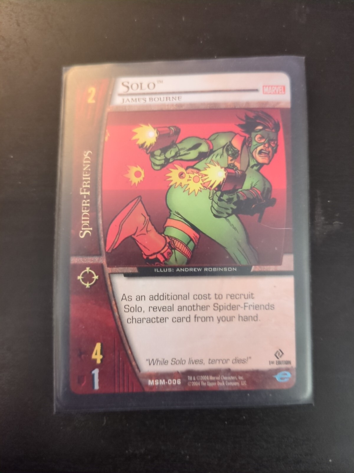 Solo MSM-006 Marvel 2004 Upper Deck VS Systems CCG 