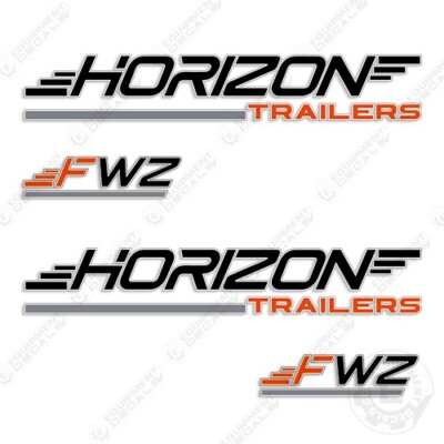 Fits Horizon FWZ Trailer Decal Kit
