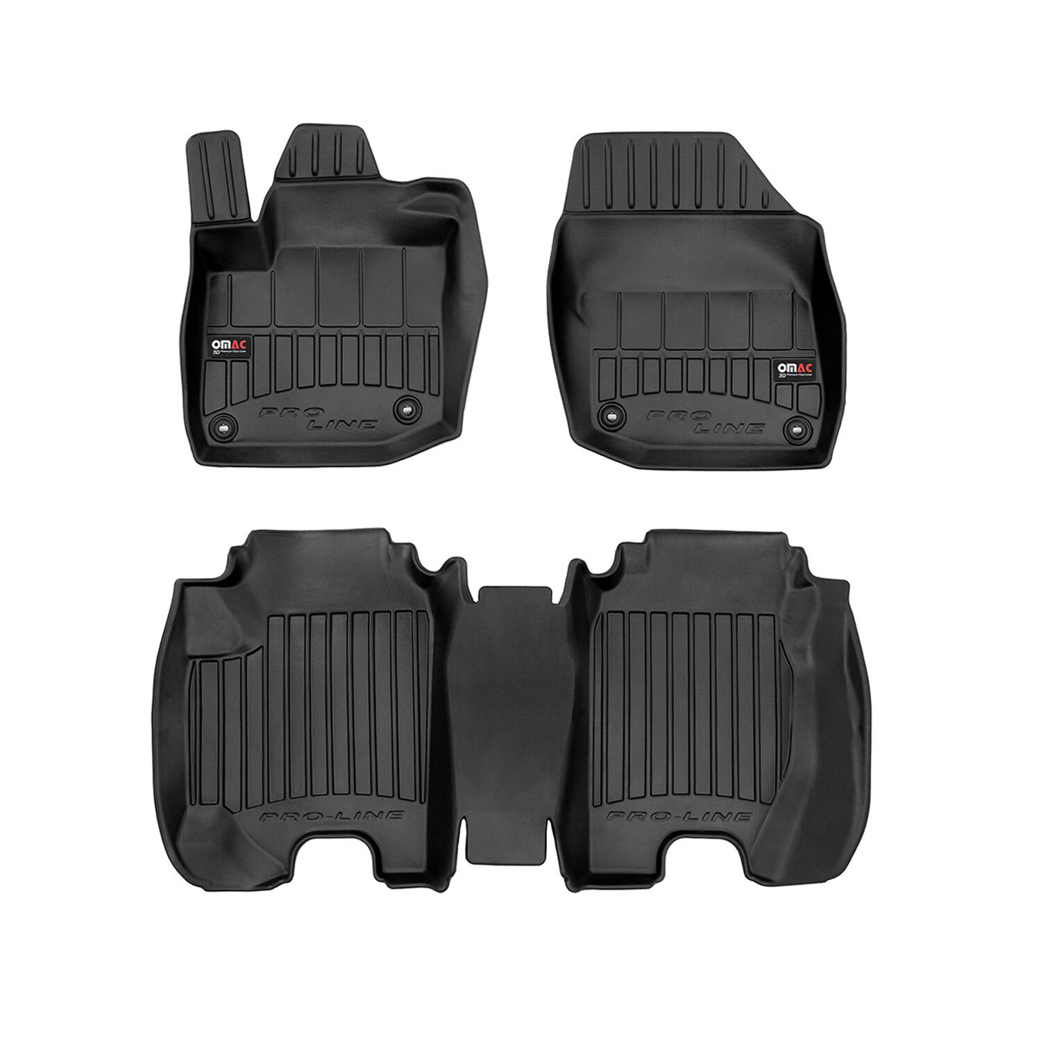 Tappetini Auto OMAC Premium In TPE Per Audi A3 Sportback/Limo (2012-2020) – Nero, 3D, Antiscivolo - 3