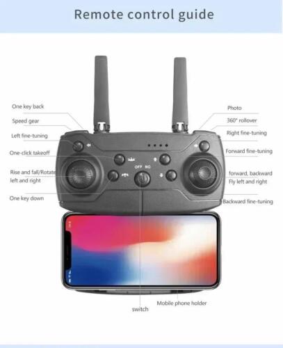Drone 4k Hd Wifi Fpv con Cámara 1080p, Sujeción de Altitud, Cuadricóptero Rc Plegable a - Imagen 20 de 27