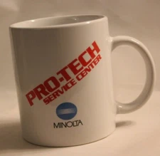 Pro-Tech Service Center Minolta Repair Vintage Coffee Cup Tea Mug- Chipped Base