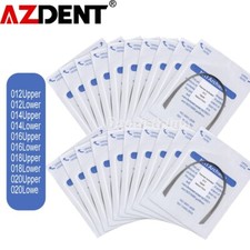 AZDENT Orthodontique Dentaire Niti Fil d'Arche Activé Thermiquement Rond Forme Naturelle