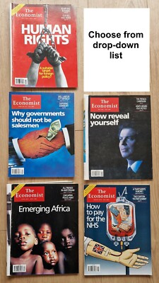 The Economist 1997 back issues - select desired date from drop-down list