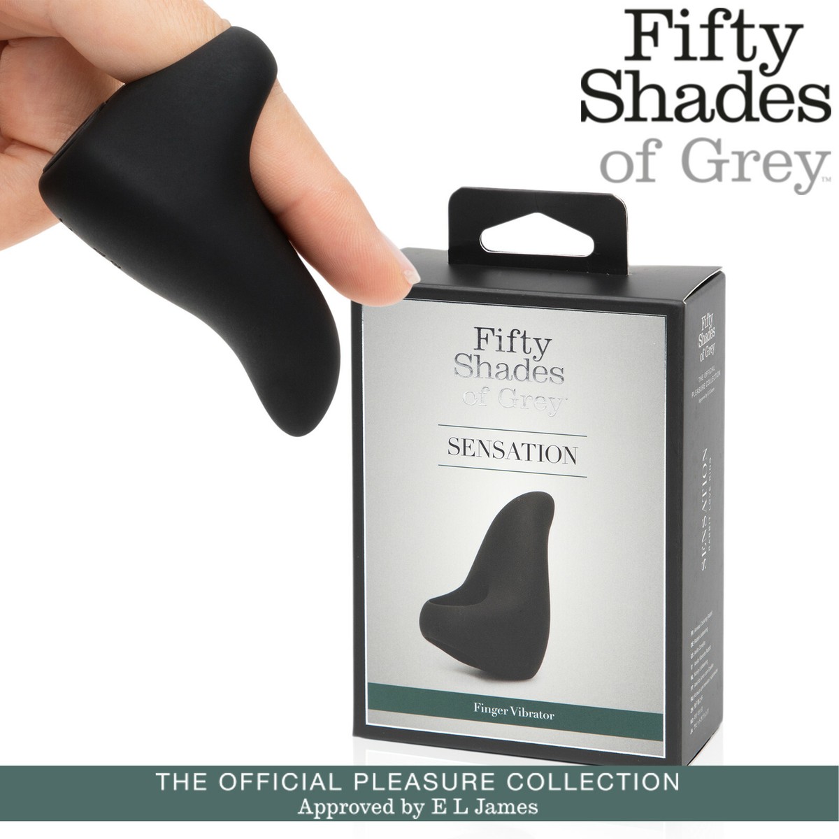 fifty shades of grey sensation g-spot finger vibrator Buy the Fifty Shades of Grey Sensation G-Spot Finger 20-function  Rechargeable Silicone Vibrator in main image 0