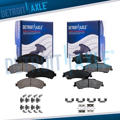 Front & Rear Ceramic Brake Pads Kit for S10 S-15 Jimmy Sonoma Hombre Bravada