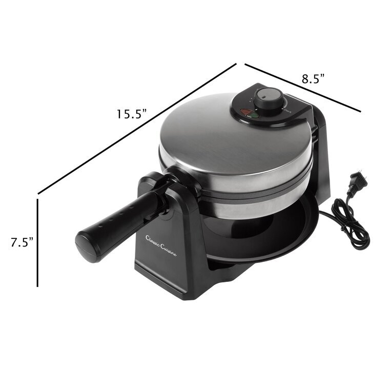 Rotating Waffle Maker Commercial Double Waring Breakfast Iron Kitchen Heavy New