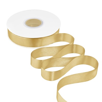 7/8 inch Gold Satin Ribbon 50 Yards for Gift Wrapping Weddings DIY Floral Dec...