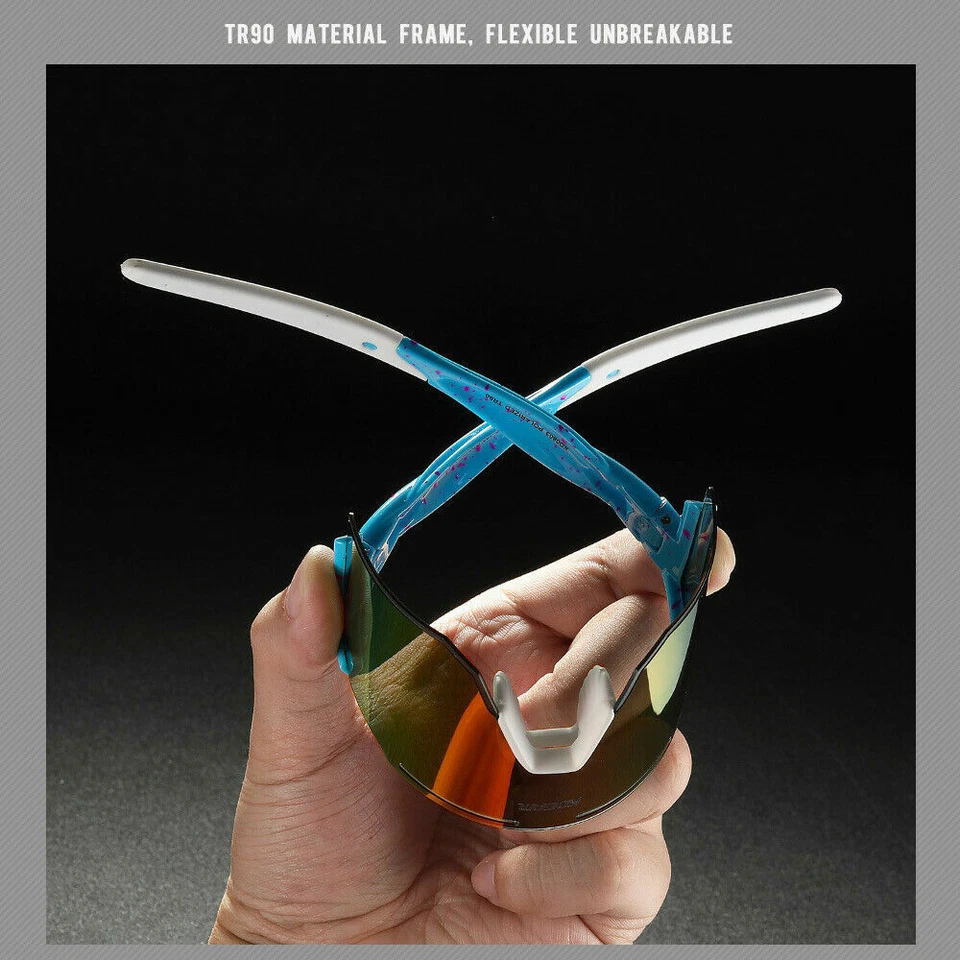 KDEAM Polarized Sunglasses Men Women TR90 Outdoor Glasses Cycling Sports Goggles - Image 2 of 4