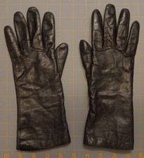 Vtg Women's Size 7 Aris Black 100 Cashmere Lined Driving Gloves