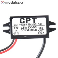 DC/DC 12V To 5V 3A 15W Converter Module With Micro USB Output Power Adapter