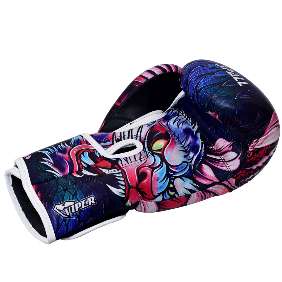 Боксерские перчатки из искусственной кожи для спарринга кикбоксинга смешанных боевых искусств тренировок по ударам - Изображение 4 из 4