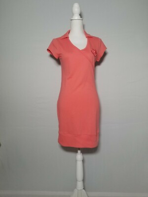 Women's Ecko Red Sz. Medium Coral Colored Soft Sweatshirt Tunic or Dress w/Logo.