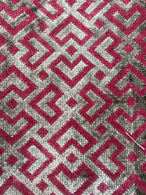 1 pc Scalamandre - RAFF - Colóny - Figured Velvet - 18'' X 26''