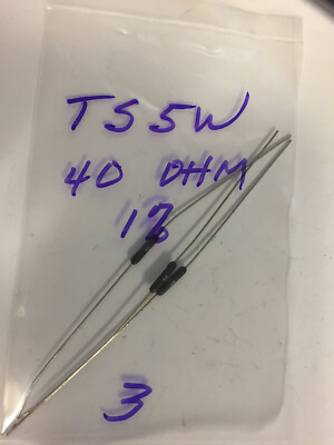 TS5W TEPRO RESISTORS 40 OHM .5 WATT 1% 3 PCS  NOS