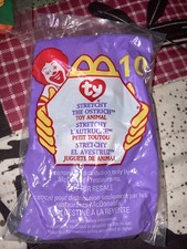 1999 McDonalds Happy Meal Toy Ty Beanie Stretchy the Ostrich 10 Factory Sealed