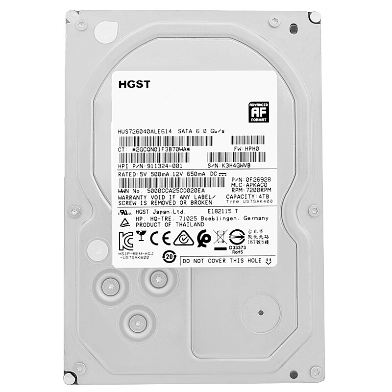 HGST 4Tb HUS726040ALE614 128Mb Cache Sata III 7200RPM 3,5