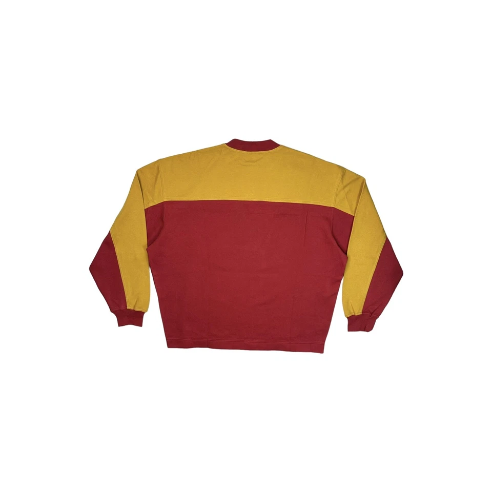 Jersey deportivo vintage Valentino amarillo y rojo para hombre grande hecho en Italia nuevo con etiquetas años 80’s Foto 2 de 4