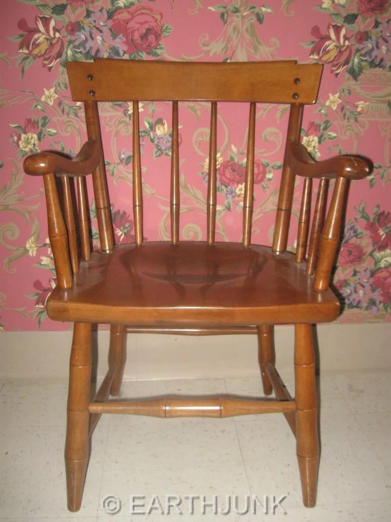 Heywood Wakefield Arm Chair Publick House Collection Cinnamon Solid Maple