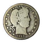 1913 25C Barber Quarter G #