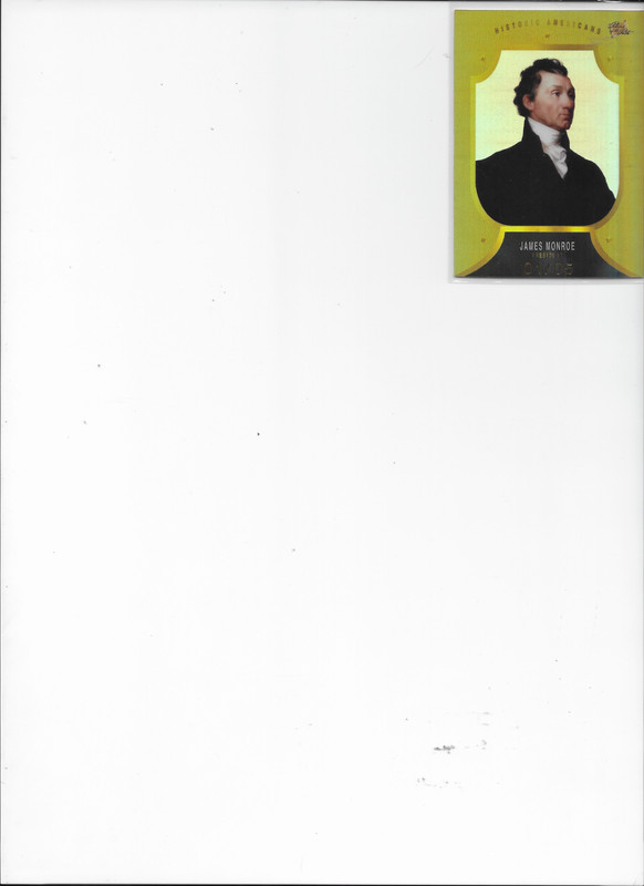 WOW! JAMES MONROE 2023 PIECES OF THE PAST HISTORIC PREMIUM EDITION GOLD SSP 1/5