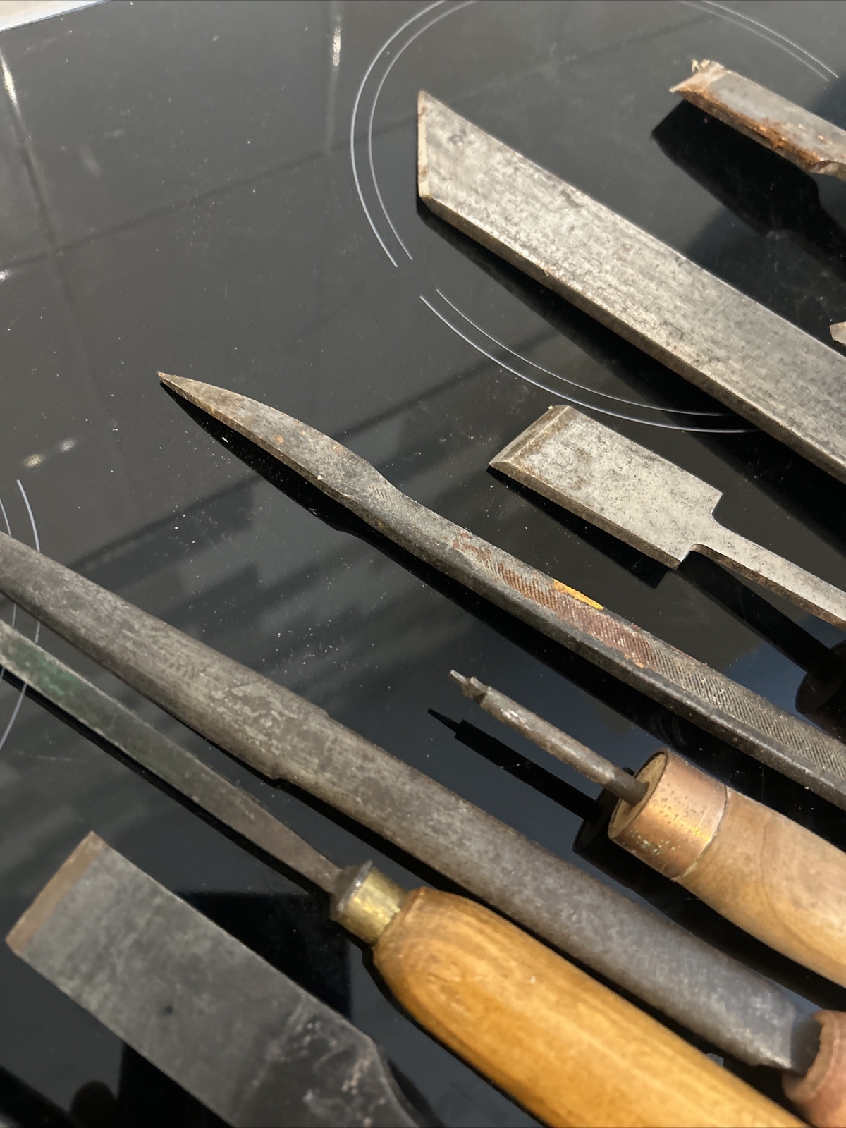 Vintage Wood Turning Lathe Tools Chisels eBay