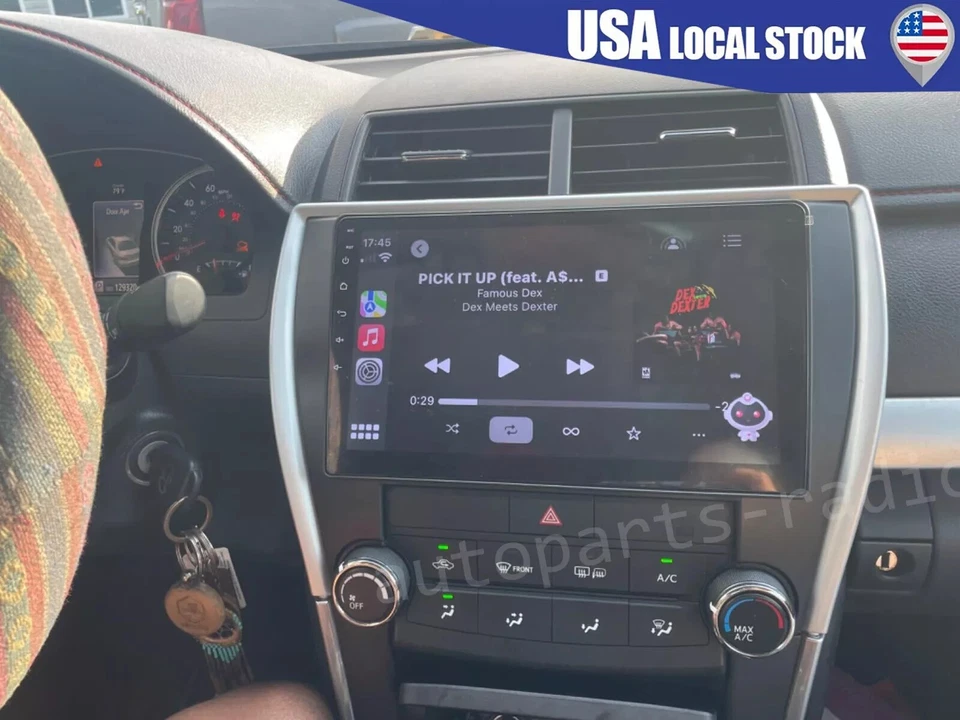 For 2015 2016 2017 Toyota Camry Radio GPS Stereo Apple CarPlay & Android Auto Foto 3 de 4