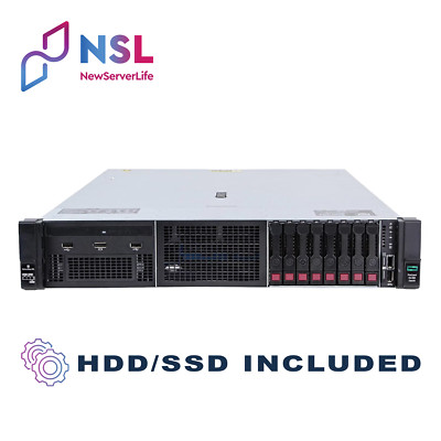 HP DL380 Gen10 8SFF 2x Gold 6126 2.6GHz =24C 64GB P408i-a 2x 1.2TB SAS 4xRJ45