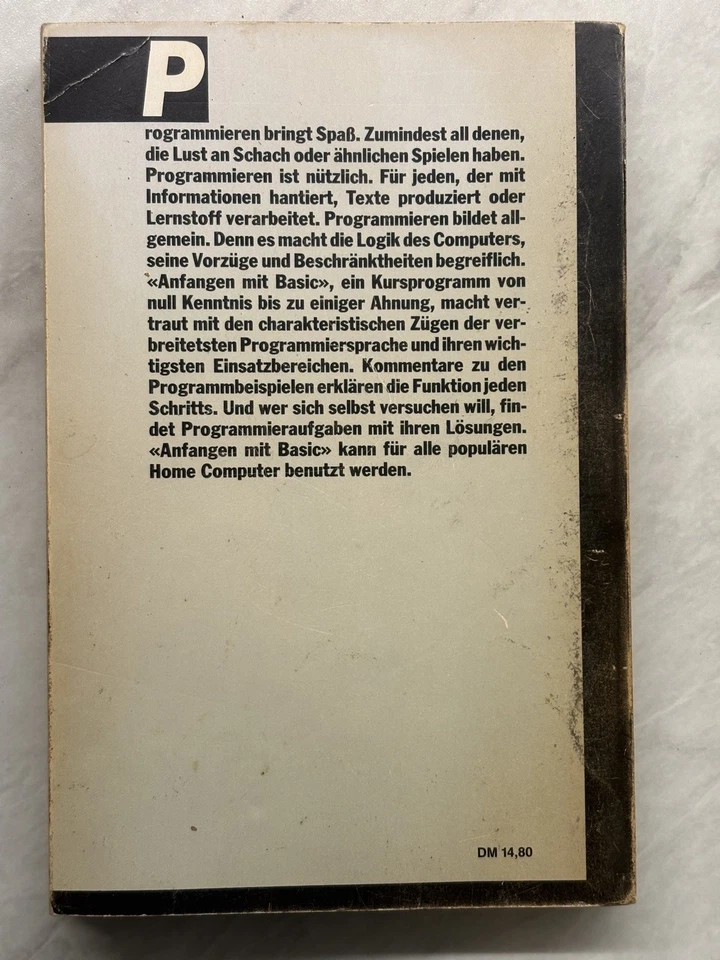 Anfangen mit Basic  Clive Pigmore deutsche Erstausgabe 1984 rororo Computer Buch - Bild 2 von 4