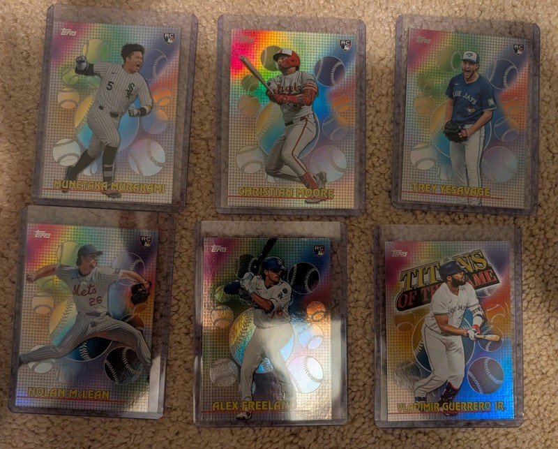 Topps 2026 Titans Of The Game Lot Of 6 Cards