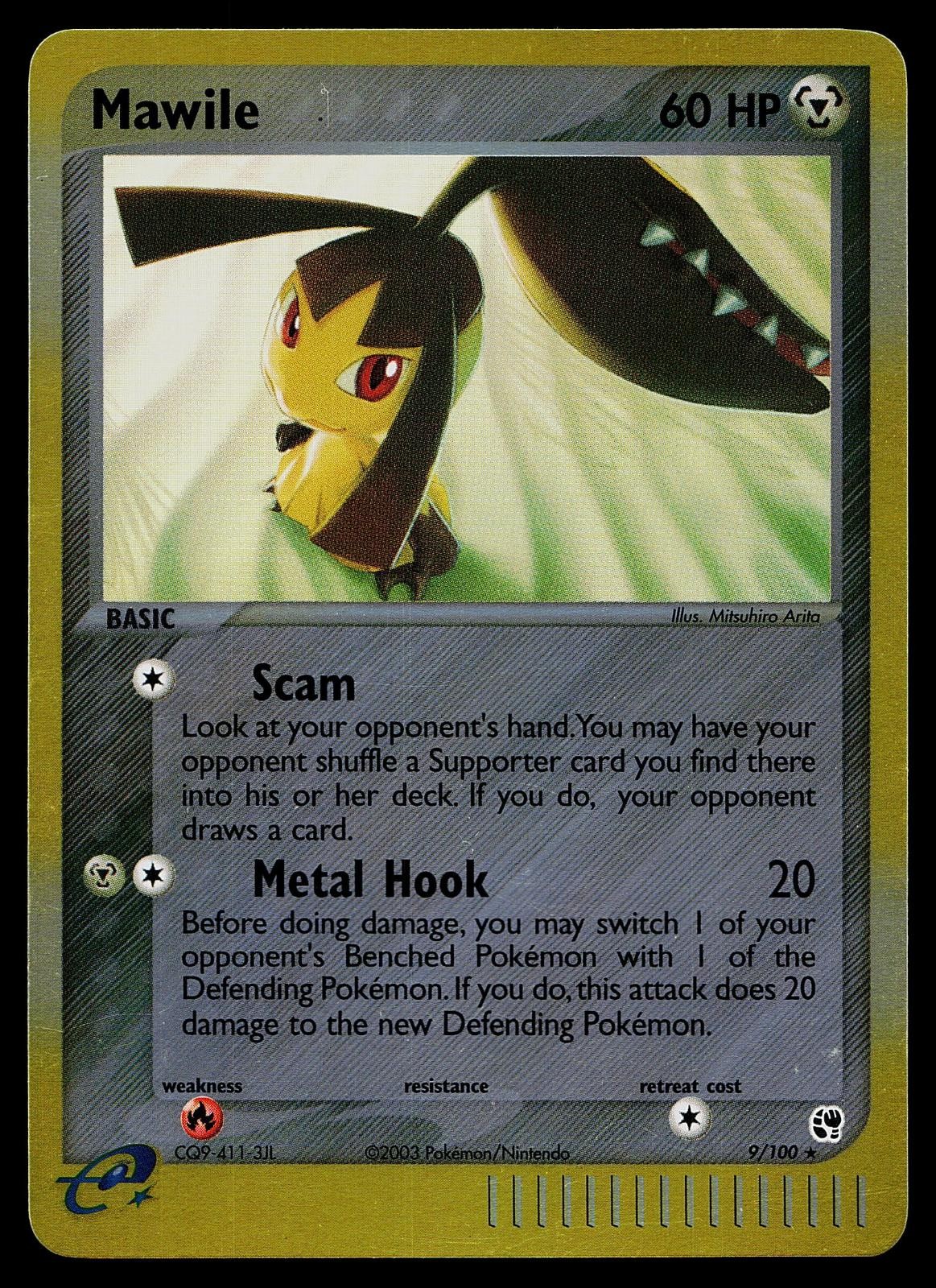 Pokemon Card - Mawile Sandstorm 9/100 Holo Reverse Holo Rare