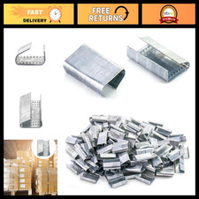 500 Pcs Metal Seals for 1/2" Steel Strapping - Secure Packaging  Pallet Banding