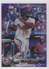 2017 Bowman Chrome Purple Refractor 233/250 Odubel Herrera #60 7m3