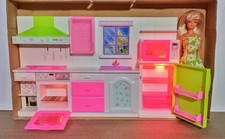 Vintage Barbie Kitchen with Lights, Sounds, Includes Doll. NEW.