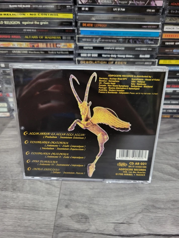 Adipocere Records Moonspell Under the Moonspell CD 1994 AR 021 EP 1st Release - Image 2 of 4