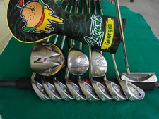 TaylorMade Cleveland Ping Irons Driver Wood Hybrid Complete Golf Club Set Mens R