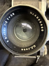 Carl Zeiss Jena Biotar 58mm f/2 Lens Praktina + FX Body – Lens Works, Body No