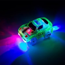 Magical Glowing Race Track Car Toy LED Light Electronic Track Car for Kids Boys