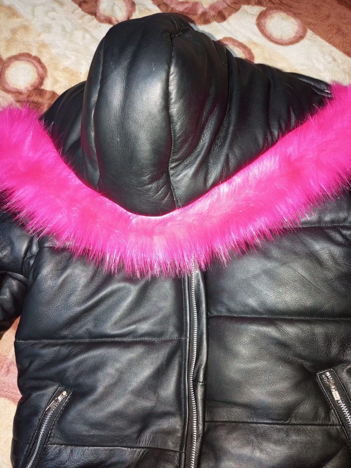 Women's Winter Sheepskin Warm Puffer Coat  Jacket with Faux Fur Stylish Hood image 4