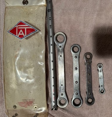 Thorsen Allied Tools Box Ratcheting Wrench Set Of 4 Wrenches 1/4 To 7/8