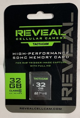 Tactacam Reveal Cellular Camera 32GB SDHC Memory Card Class 10 FS32GB 90 MB/S