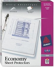 Economy Weight Sheet Protectors Top-Load Economy Clear 8.5x11in 100/BX - 2EA